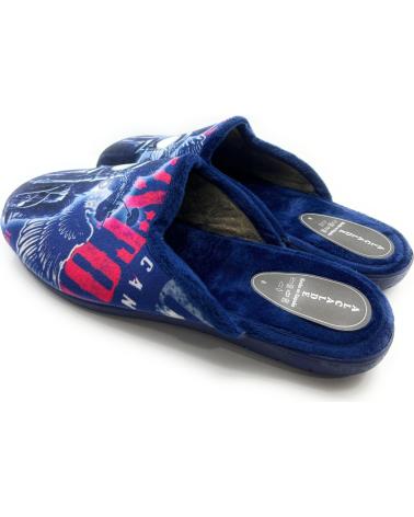 Calzado de casa CHIC VISION  de Hombre ZAPATILLAS CASA CABALLERO METIDAS MOTO  AZUL