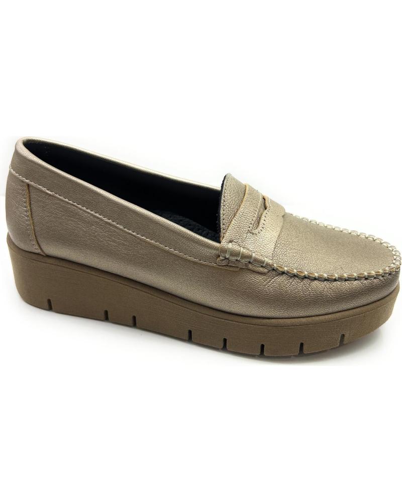 Mocasines CHIC VISION  de Mujer MOCASIN MUJER PIEL DOBLE PISO CONFORT  AMARILLO
