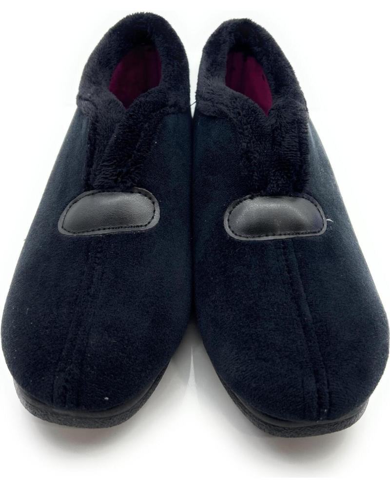 Calzado de casa CHIC VISION  de Mujer ZAPATILLAS MUJER CERRADAS SEMIBOTA CONFO  NEGRO