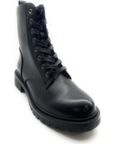 Botas CHIC VISION  de Mujer BOTA MUJER MILITAR CORDON-CREMALLERA  NEGRO