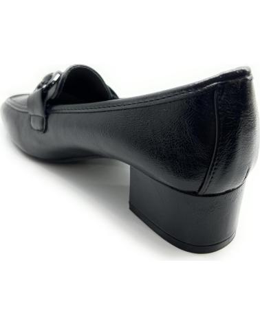 Zapatos de tacón BUONAROTTI  per Donna ZAPATO MOCASIN MUJER HEBILLA TACON  NEGRO