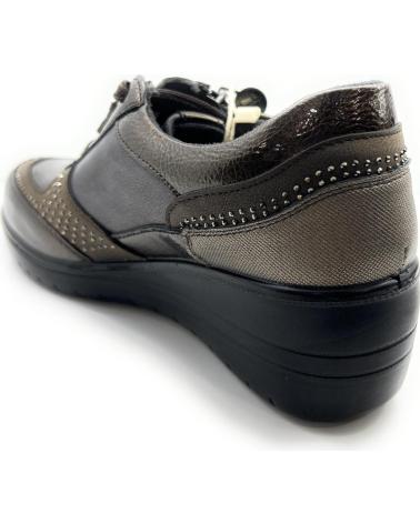 Zapatos CHIC VISION  de Mujer ZAPATO CONFORT MYSOFT CUNA CORDON-CREMAL  MORADO