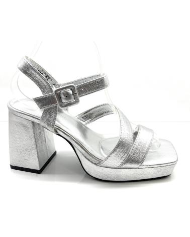 Sandalias BUONAROTTI  de Mujer SANDALIAS FIESTA TACON ALTO TIRAS HEBILL  PLATEADO