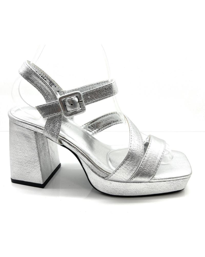 Sandalias BUONAROTTI  de Mujer SANDALIAS FIESTA TACON ALTO TIRAS HEBILL  PLATEADO