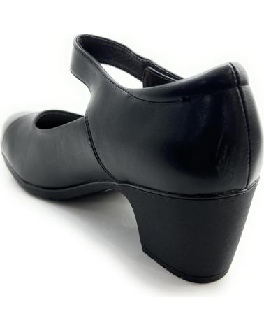 Zapatos de tacón CHIC VISION  de Mujer SALON MUJER TACON GOMA CON PEGUE CONFORT  NEGRO