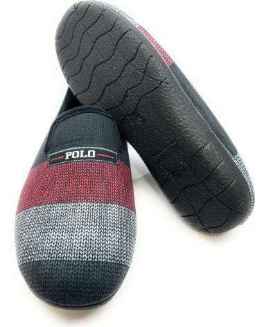 Pantoufles PONNY  pour Homme ZAPATILLAS CASA CABALLERO CERRADASPOLO  NEGRO