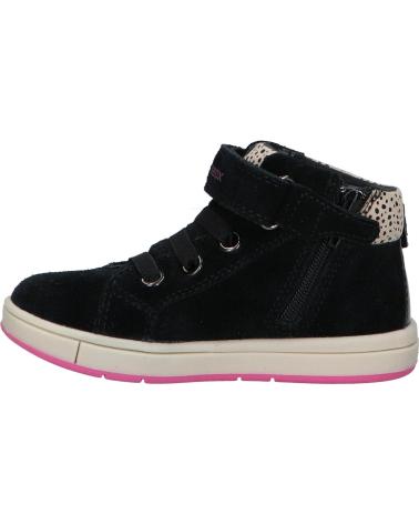 girl Trainers GEOX B164AC 022NF B TROTTOLA GIRL  C0922 BLACK-FUCHSIA