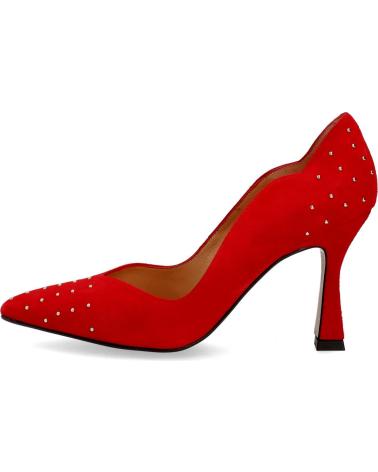 Sapatos de salto ANGARI  de Mulher SALON TACHUELAS DORADAS  ROJO