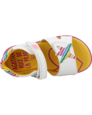 Sandalias de Niña AGATHA RUIZ DE LA PRADA SANDALIAS NINA MODELO 242901A COLOR BLANCO BLANCO BLANCO
