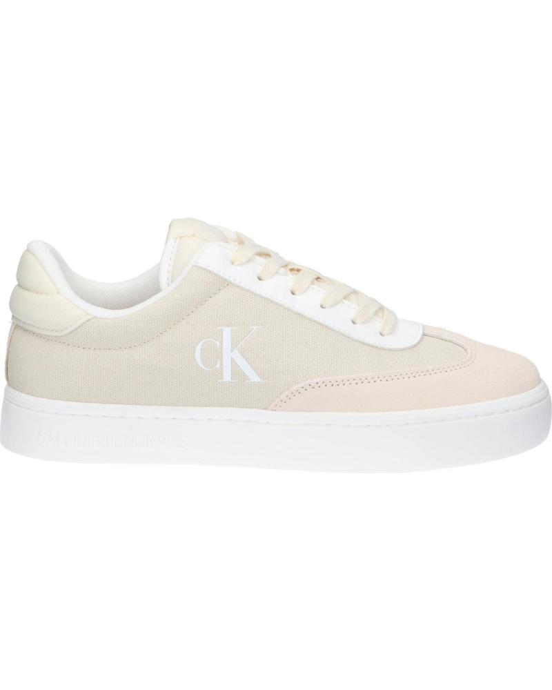 Scarpe sport CALVIN KLEIN  per Donna YW0YW01636 CLASSIC CUPSOLE LOW  0LF CREAMY WHITE-WHITE