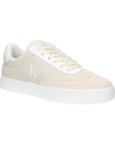 Scarpe sport CALVIN KLEIN  per Donna YW0YW01636 CLASSIC CUPSOLE LOW  0LF CREAMY WHITE-WHITE