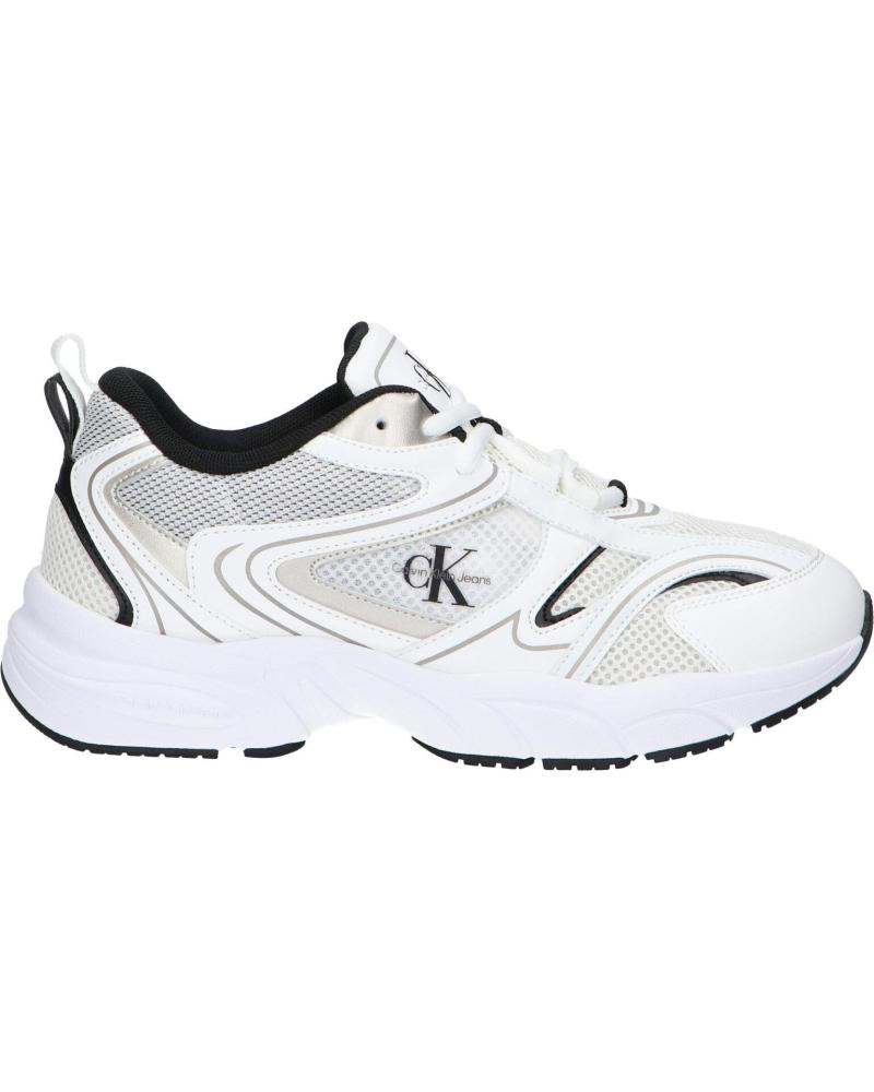 Sapatilhas CALVIN KLEIN de Mulher YW0YW01807 RETRO TENNIS MESH 01W BRIGHT WHITE-BLACK Sapatilhas CALVIN KLEIN de Mulher YW0YW01807 RETRO TENNIS MESH 01W BRIGHT WHITE-BLACK
