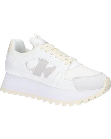 Zapatillas deporte CALVIN KLEIN  de Mujer YW0YW01642 RUNNER LOW LAVEUP  0LD BRIGHT WHITE-CREAMY WHITE