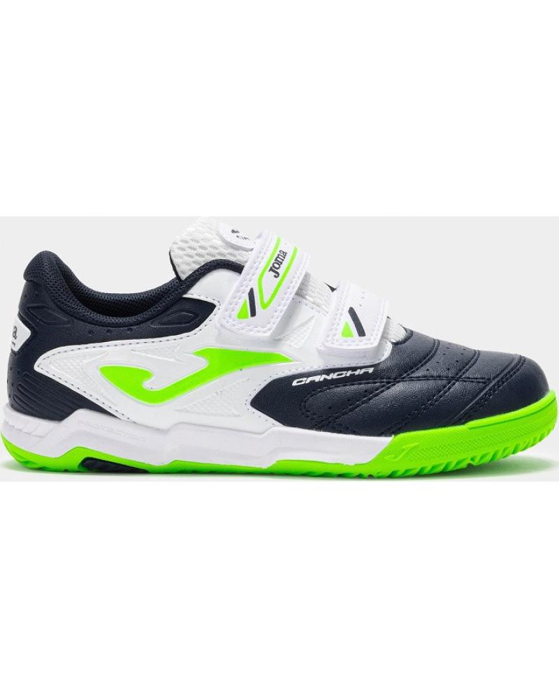 JOMA CANCHA 2503INV HALLENFUSSBALLSCHUH - GRÜN, WEISS UND MARINEBLAU VARIOS COLORES