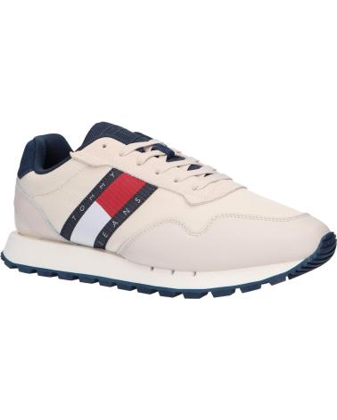 Zapatillas deporte de Hombre TOMMY HILFIGER EM0EM01081 LEATHER TJM RUNNER ACE STONY BEIGE