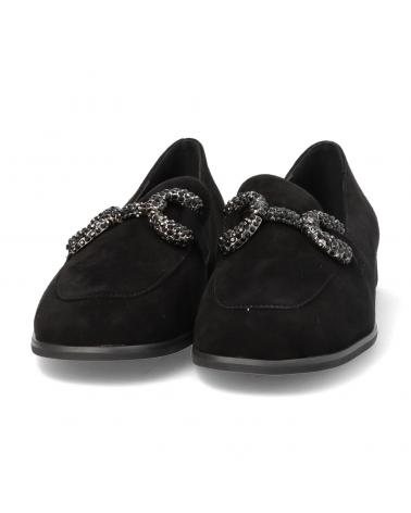 Zapatos ALMA EN PENA  de Mujer ZAPATO VESTIR MERCEDITA DE ANTE CON HEBILLA Y SUELA DE GOM  NEGRO