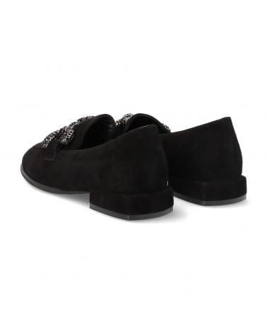 Zapatos ALMA EN PENA  de Mujer ZAPATO VESTIR MERCEDITA DE ANTE CON HEBILLA Y SUELA DE GOM  NEGRO