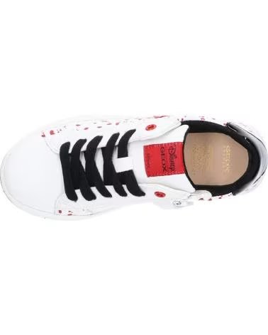 GEOX J26BDB 000BC J REBECCA C0404 WHITE-BLACK