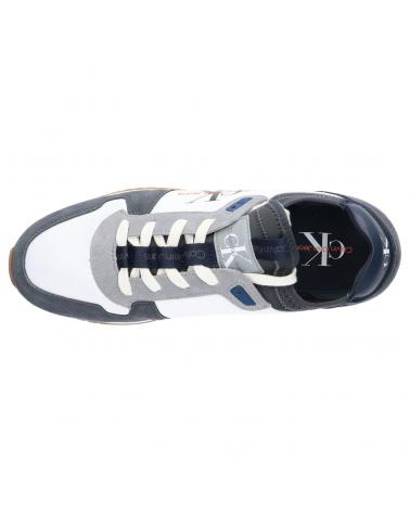 Scarpe sport CALVIN KLEIN  per Uomo YM0YM005530IW  GRIS MERCURIO-NARANJA CORAL - 0IW