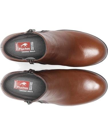Stiefel für Damen FLUCHOS BOTINES ALISS PARA MUJER EN COLOR MARRON MARRON