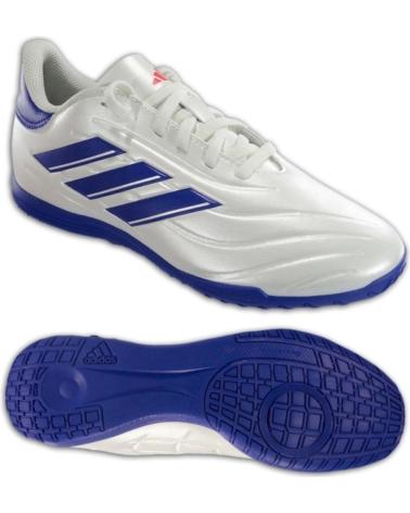 ADIDAS COPA PURE 2 CLUB IN FUTSAL SHOES WHITE-BLUE BLANCO-AZUL