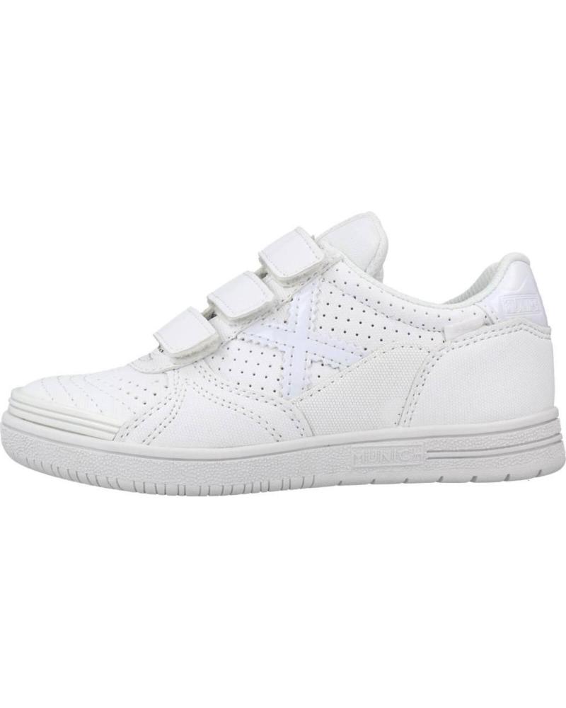 Woman and girl and boy Trainers MUNICH MU1511207  BLANC