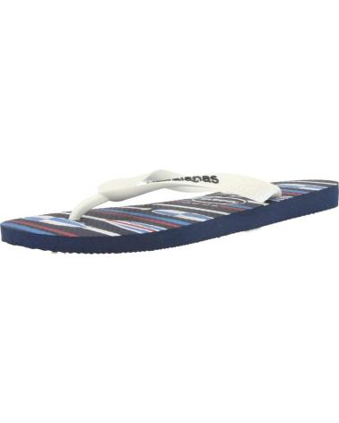 Man Flip flops HAVAIANAS SANDALIAS HOMBRE MODELO H TOP NAUTICAL COLOR BLANCO 0575NAVY