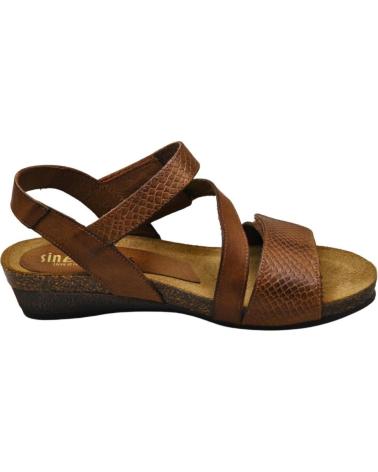 Sandalias SINESTRESS  de Mujer - SANDALIAS DE MUJER PLANTILLA GEL SUELA DE GO  AVELLANA
