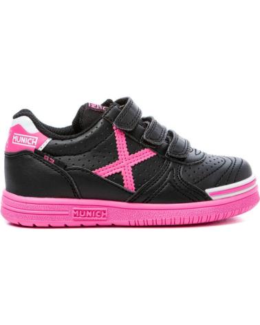 Sportif MUNICH  pour Fille et Garçon G3 KID PROFIT VELCRO 1514014  NEGRO