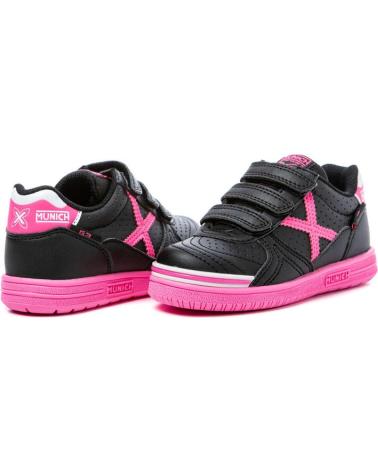 Sportif MUNICH  pour Fille et Garçon G3 KID PROFIT VELCRO 1514014  NEGRO