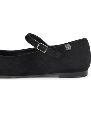 Bailarinas POPA  de Mujer BAILARINAS DE MUJER CON PUNTA REDONDA Y HEBILLA DORIS TERCIO  NEGRO