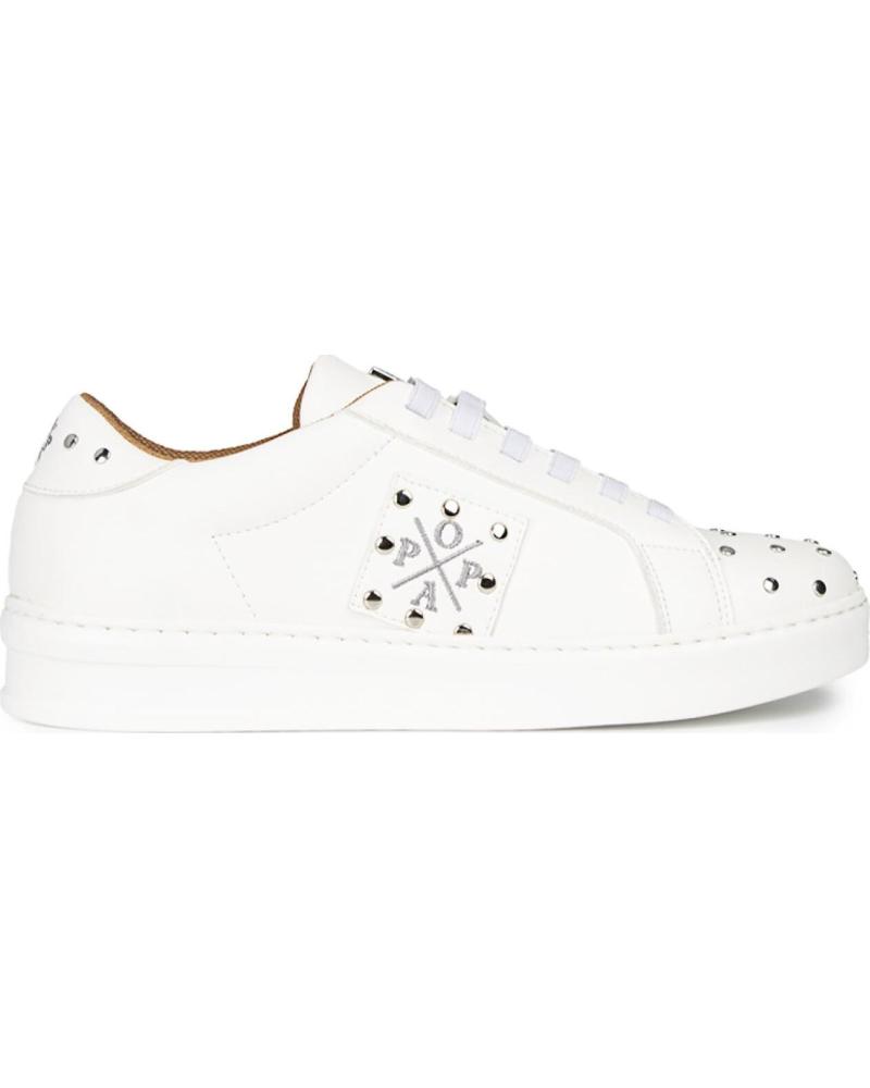 Zapatillas deporte POPA  de Mujer ZAPATILLAS BLANCAS DE MUJER MACERA LOGO TACHAS  BLANCO