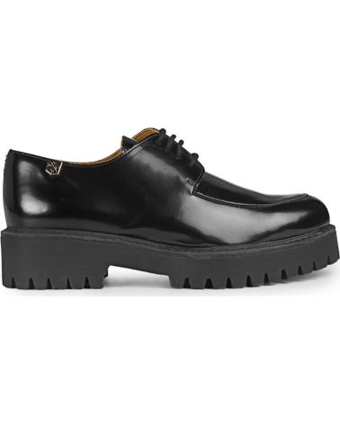 Zapatos POPA  de Mujer BLUCHER DE MUJER CERVANTES ANTIK CON SUELA TRACK  NEGRO