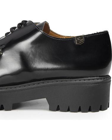 Zapatos POPA  de Mujer BLUCHER DE MUJER CERVANTES ANTIK CON SUELA TRACK  NEGRO