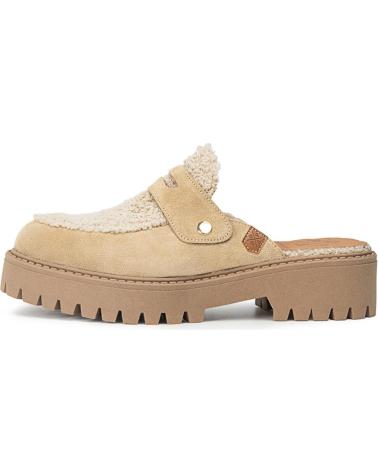 Zuecos POPA  de Mujer ZUECO CERRADO MAUNA BORREGUILLO  ARENA