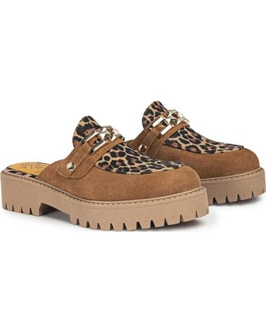 Zuecos POPA  de Mujer ZUECO CERRADO MAUNA LEOPARDO  NEGRO