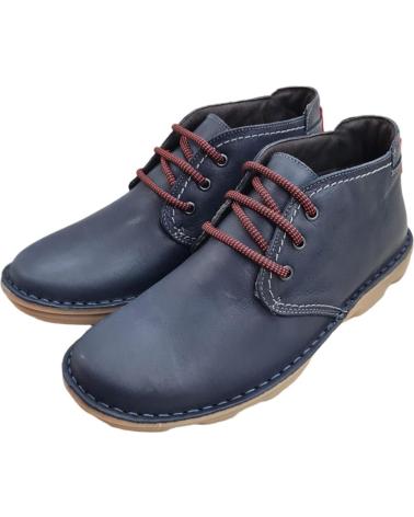 Botines de Hombre ON FOOT BOTIN PIEL AZUL CONFORT MARINO