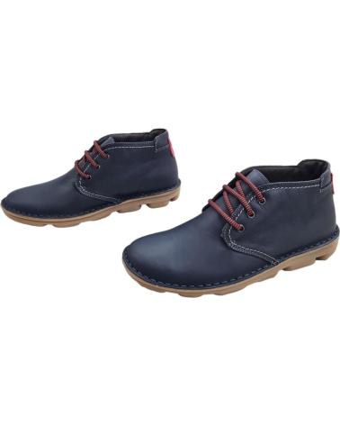 Botines de Hombre ON FOOT BOTIN PIEL AZUL CONFORT MARINO