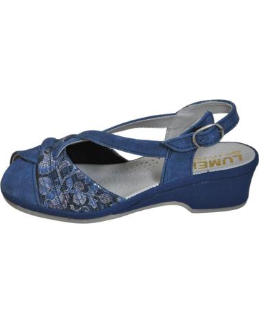Woman Sandals LUMEL GUANT LUMEL 4X-487 MATE SANDALIA ANATOMICA ANCHO ESPECIAL BLUE  BLUE 2122-4232