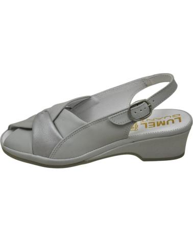Woman Sandals LUMEL GUANT LUMEL 4X-1154 JONAS SANDALIA ANATOMICA ANCHO ESPECIAL SILVE  SILVER 2309