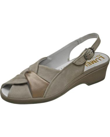 Sandalen für Damen LUMEL GUANT LUMEL - SANDALIA DE MUJER PLANTA ANATOMICA FABRICACION GU CREAM 2166-746