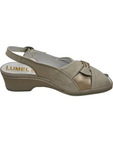 Sandalen für Damen LUMEL GUANT LUMEL - SANDALIA DE MUJER PLANTA ANATOMICA FABRICACION GU CREAM 2166-746