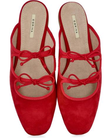 Sandali CORINA  per Donna M5235 MULES PLANAS DE MUJER  ROJO