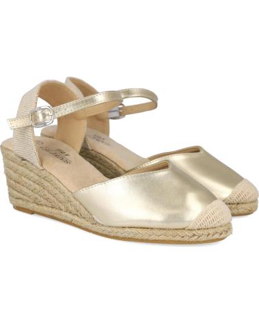 Sandales L&R SHOES  pour Femme LR SHOES 4466 ALPARGATAS DE ESPARTO PARA MUJER  ORO