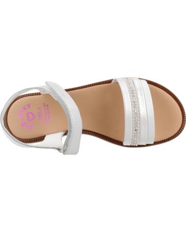 Sandales PABLOSKY  pour Fille SANDALIAS NINA MODELO 438108P COLOR  BLANCO