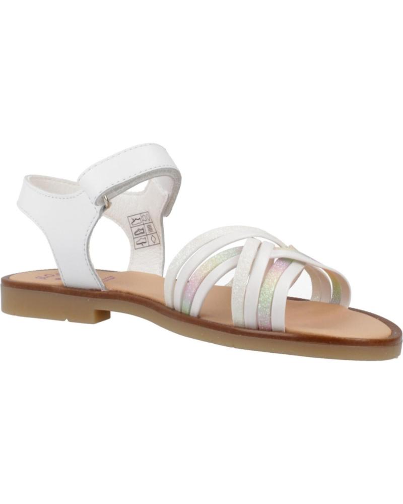 Pablosky 483650 Sandali Bambina In Pelle Sintetica - Con Plantare Anatomico, Chiusura In Velcro, Suola Antiscivolo, Made In Spain