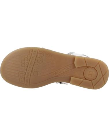Sandalen für Mädchen PABLOSKY SANDALIAS NINA MODELO 439008P COLOR BLANCO