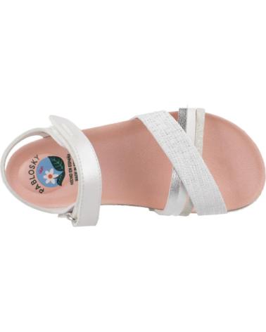 Sandalen PABLOSKY  für Mädchen SANDALIAS NINA MODELO 439804P COLOR  BLANCO