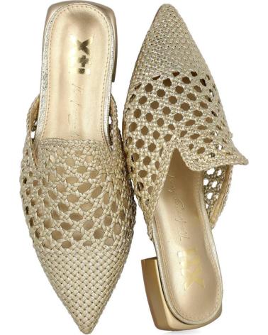 Woman Sandals XTI 143795 MULES PLANOS METALIZADOS DE MUJER  ORO
