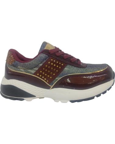 Sapatilhas de Menina CONGUITOS CHAROL CAMUFLAJE BURDEOS